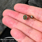 Christmas Holiday Zombie Gingergread Man Barbell Tongue Ring by Onyx O