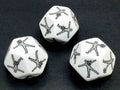 Hit Location Large d12 Opaque White custom engraved with body parts (Custom engraved) [by piece] - 
