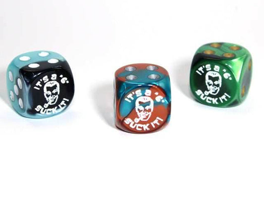 It's a Six d6 Pipped Dice 16mm | Custom Dice of Random Color (sold per piece) - 