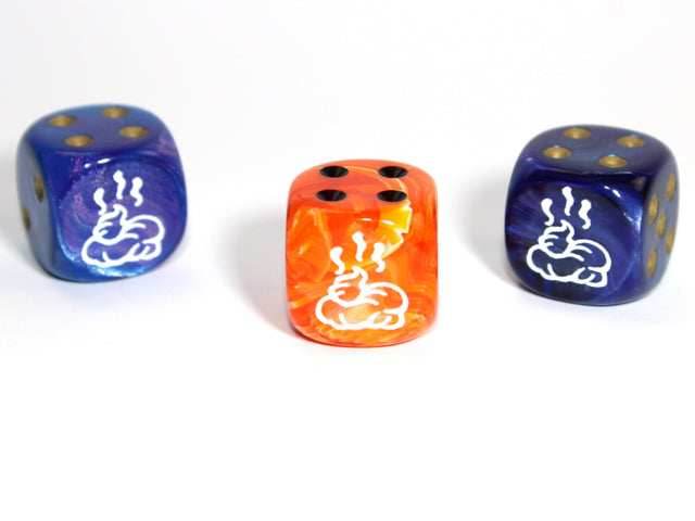 Poop d6 (Dice colors are filled at random) Pipped Dice 16mm | Sold Per Die - 