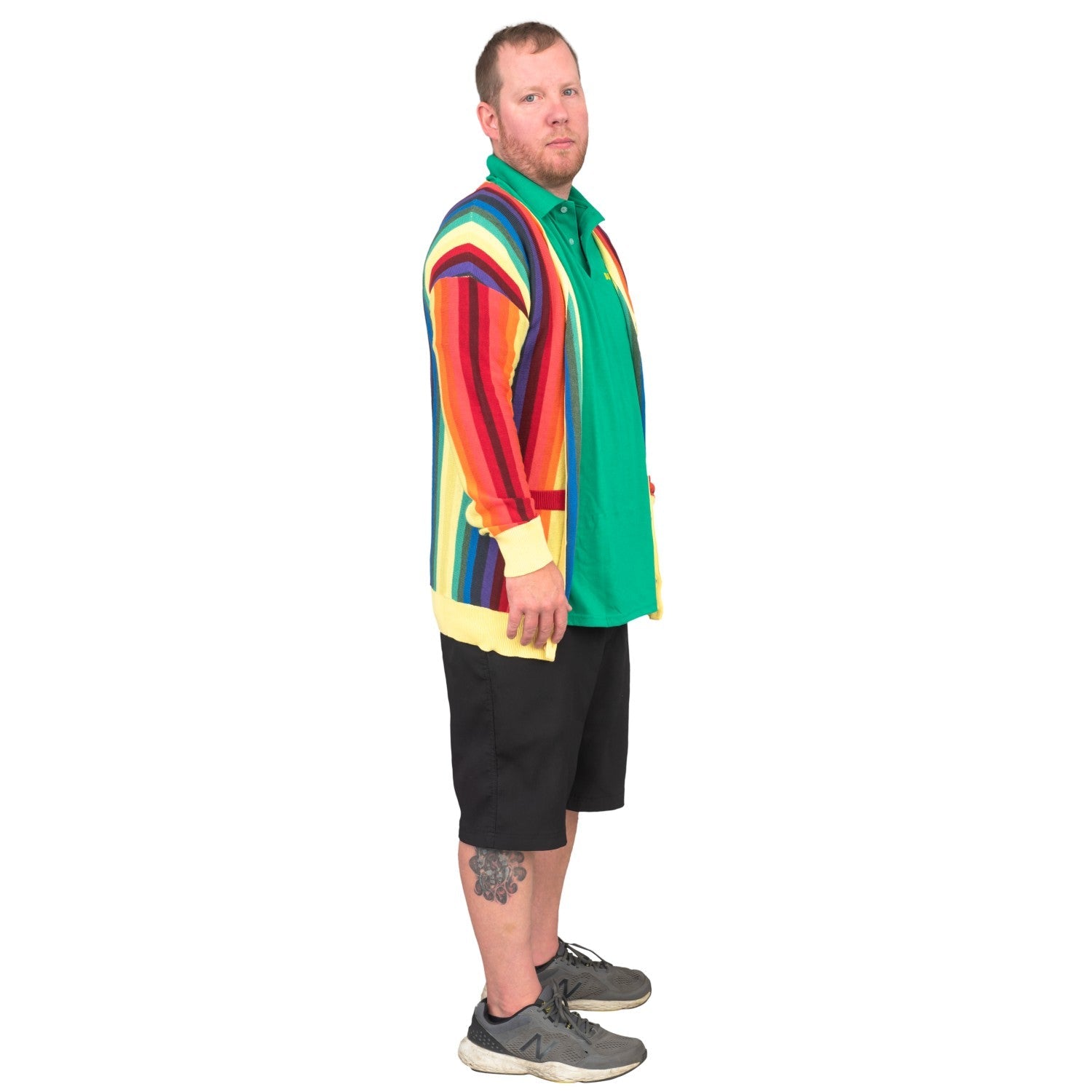 Caddyshack Caddy Rainbow Sweater Halloween Costume Cardigan