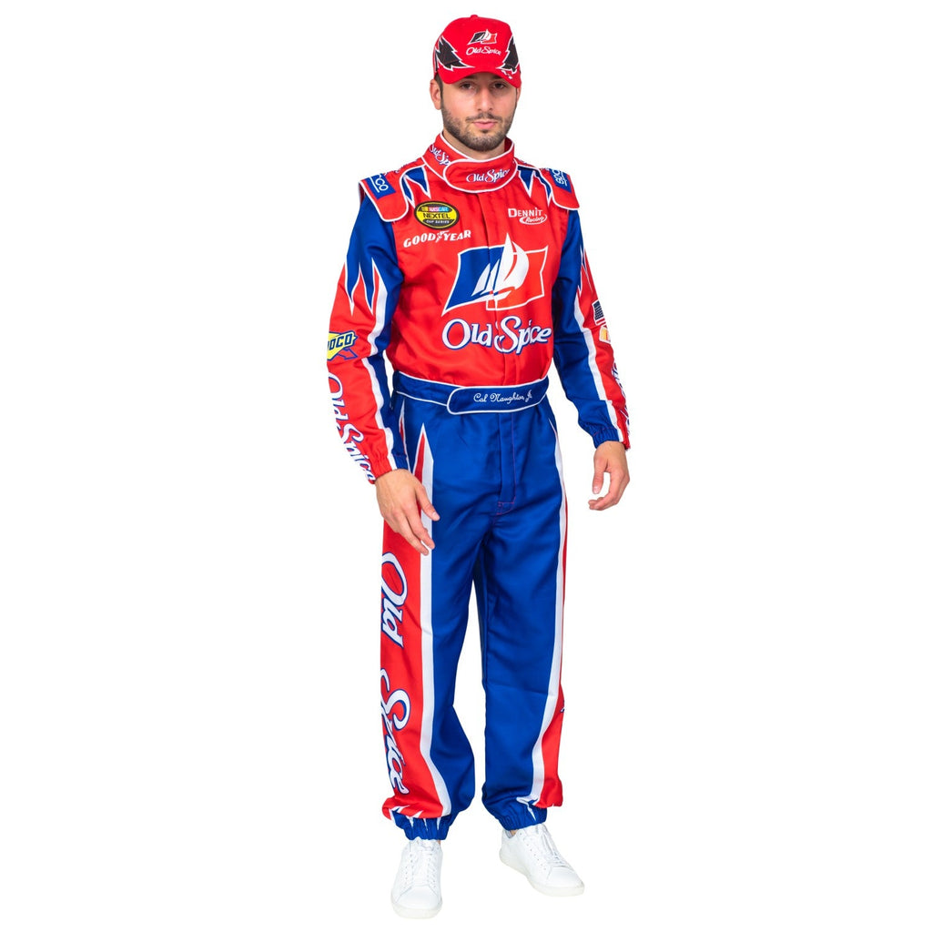 Cal Naughton Driver Deluxe Jumpsuit and Hat Halloween Costume Cosplay