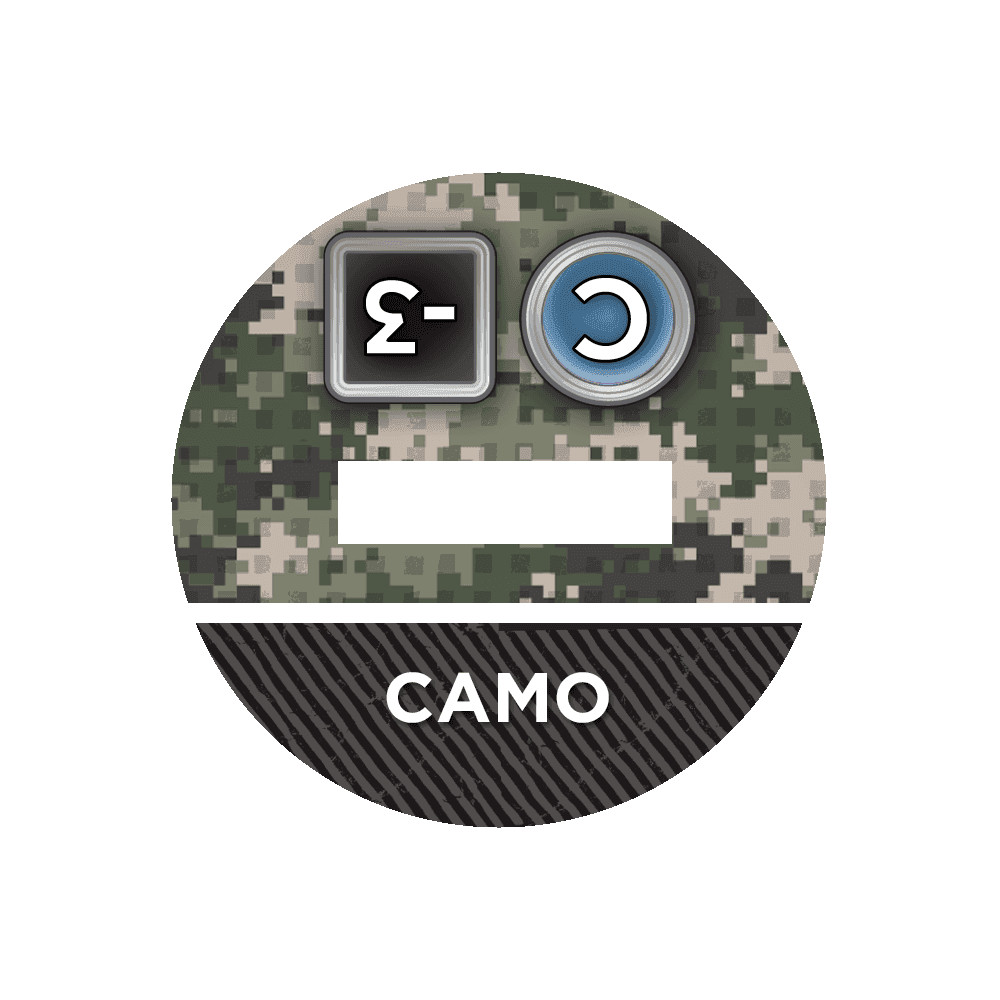 N4 Bases for 3D Markers - 25mm / Camo -3 / C
