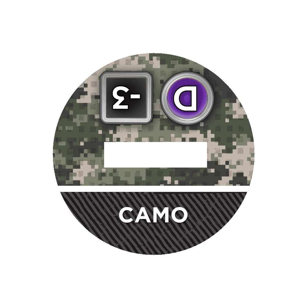 N4 Bases for 3D Markers - 25mm / Camo -3 / D