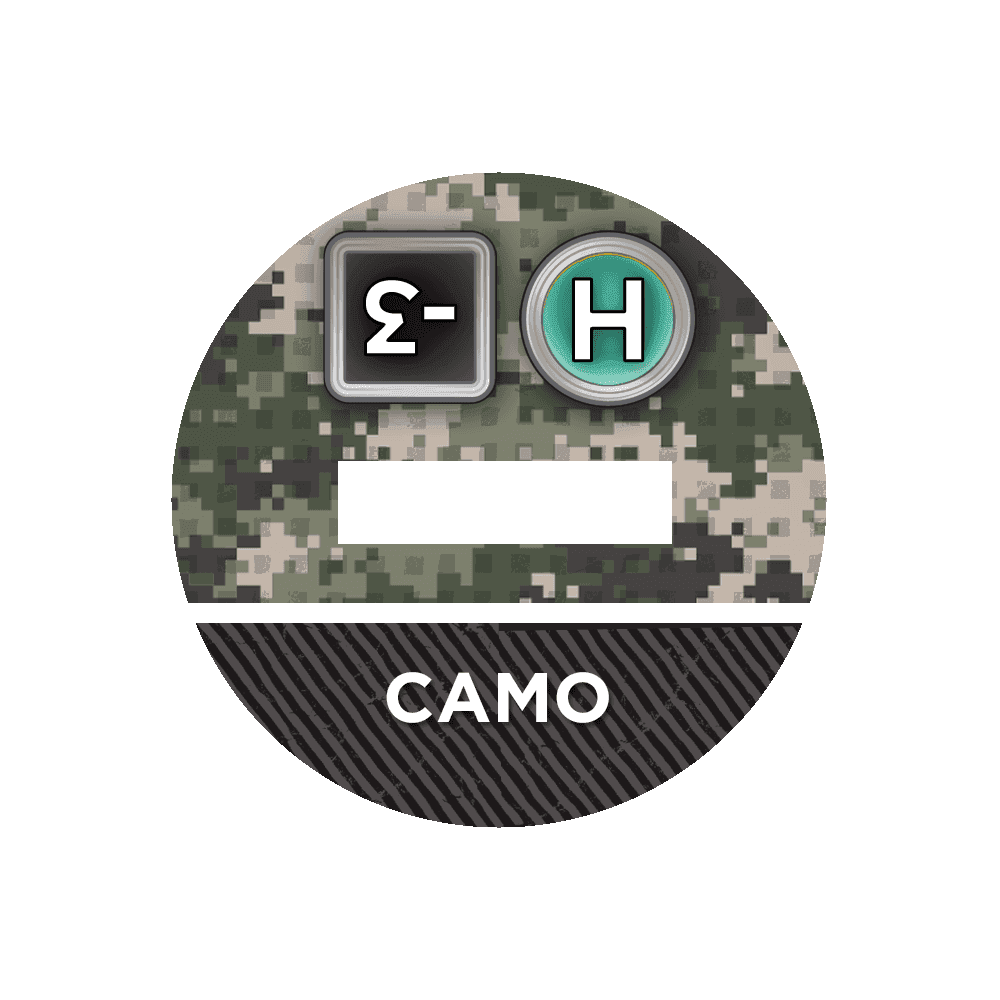 N4 Bases for 3D Markers - 25mm / Camo -3 / H