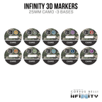 Infinity 3D Markers: Shrouded (25mm Camo -3) - Camo -3 / A