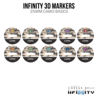 Infinity 3D Markers: Helots (25mm Camo -3, Decoy -1) - Actual, Decoy -1