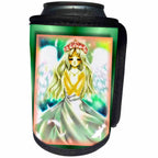 3dRose Susan Brown Designs Angels or Fairies Themes - Angel Princess Anime - Can Cooler Bottle Wrap (cc_25821) - Can Cooler Bottle Wrap