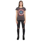 Captain America Studded Star Juniors T-shirt - S