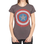 Captain America Studded Star Juniors T-shirt - S