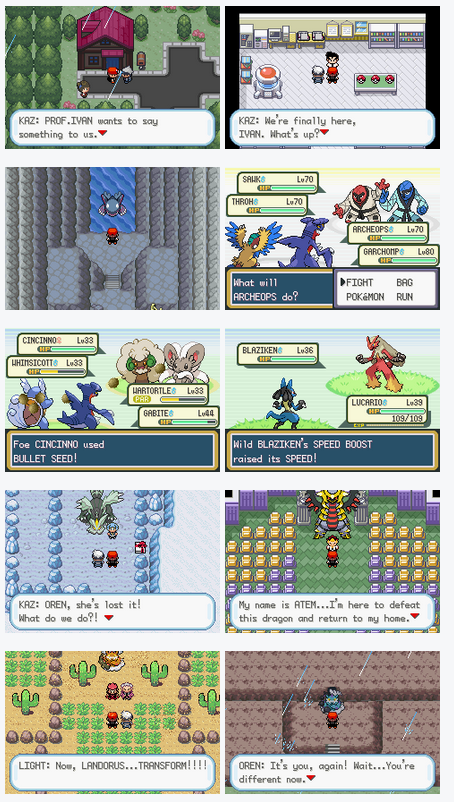 Pokemon Dark Rising GBA ROM Hack Video Game Boy Advance