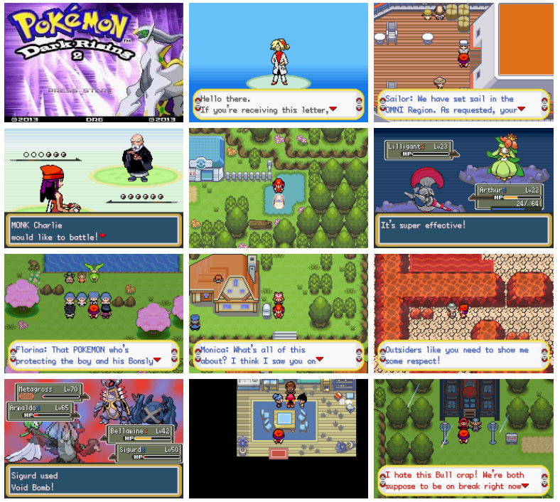 Pokemon Dark Rising GBA ROM Hack Video Game Boy Advance