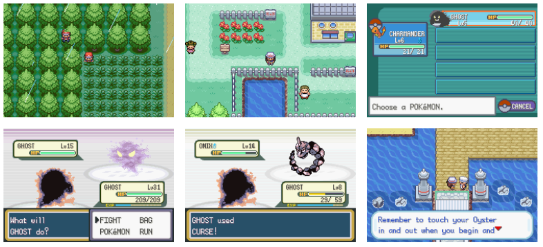 Pokemon Creepy Black GBA ROM Hack Video Game Custom Gameboy Advance