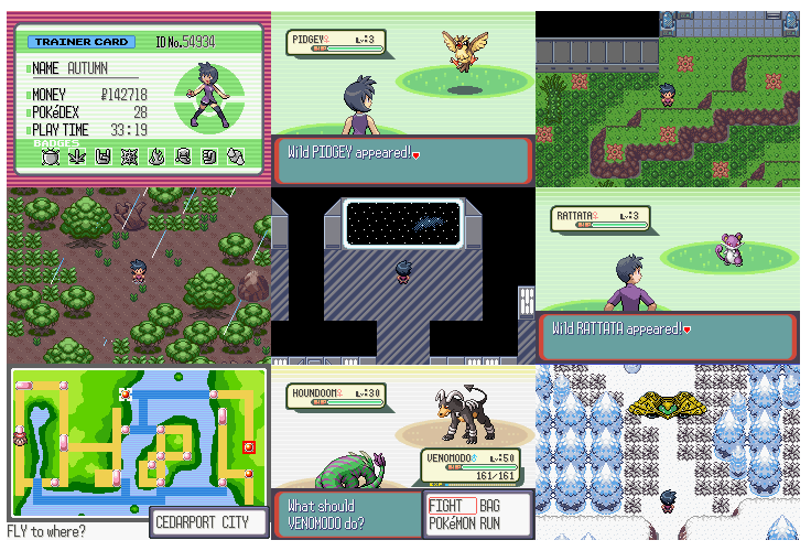 Pokemon Giratina Strikes Back GBA ROM Hack Video Game Boy Advance
