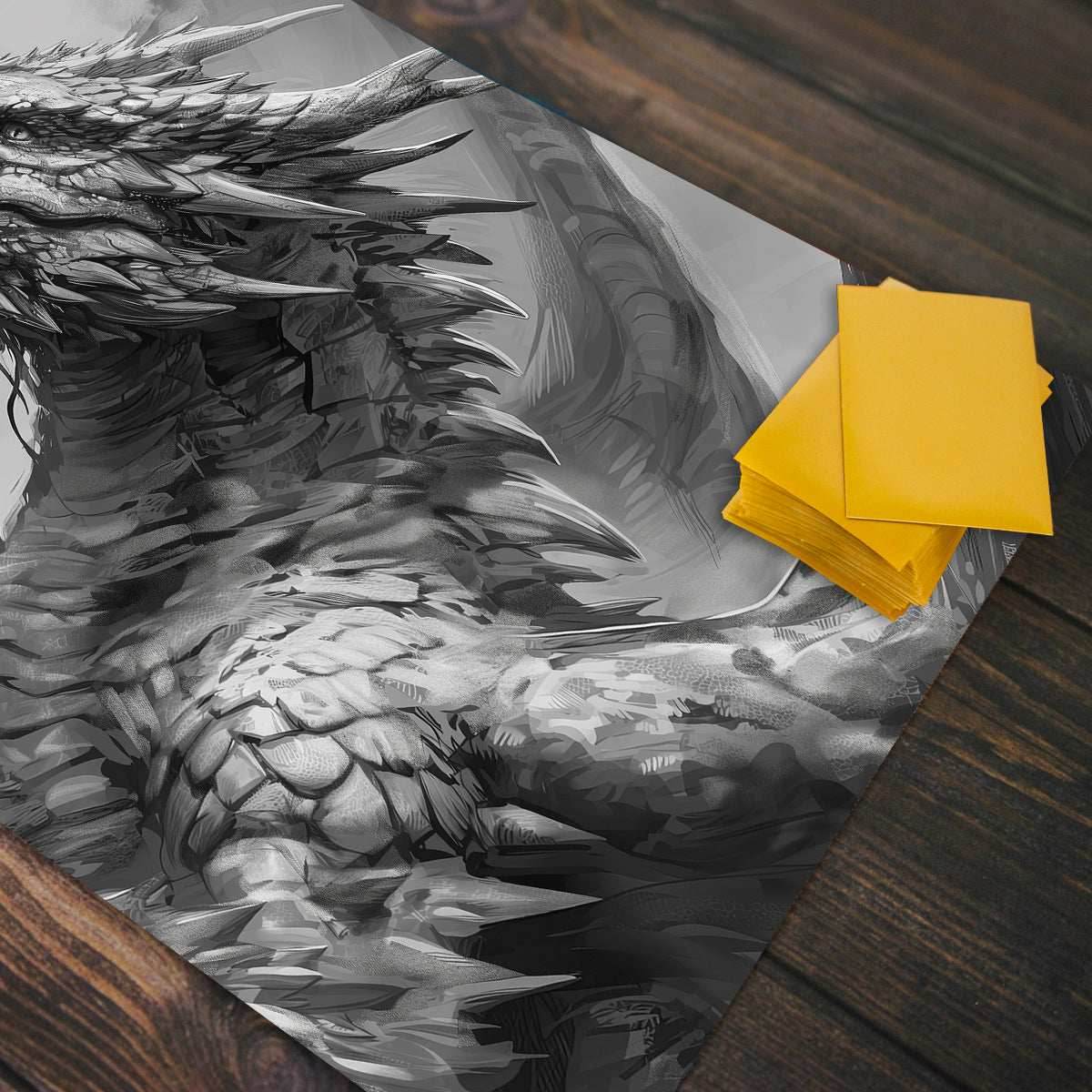 Ashen Dragon Playmat - Standard Playmat / Plain