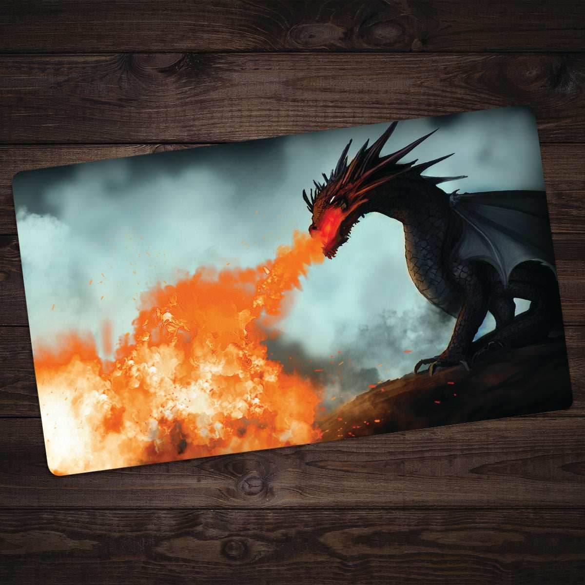 Crimson Dragon Playmat - Standard Playmat / Plain