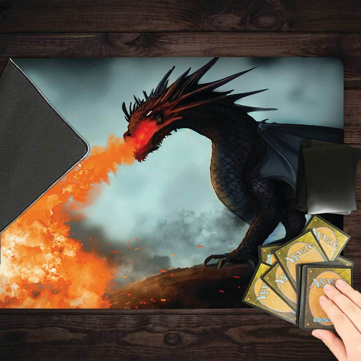 Crimson Dragon Playmat - Standard Playmat / Plain