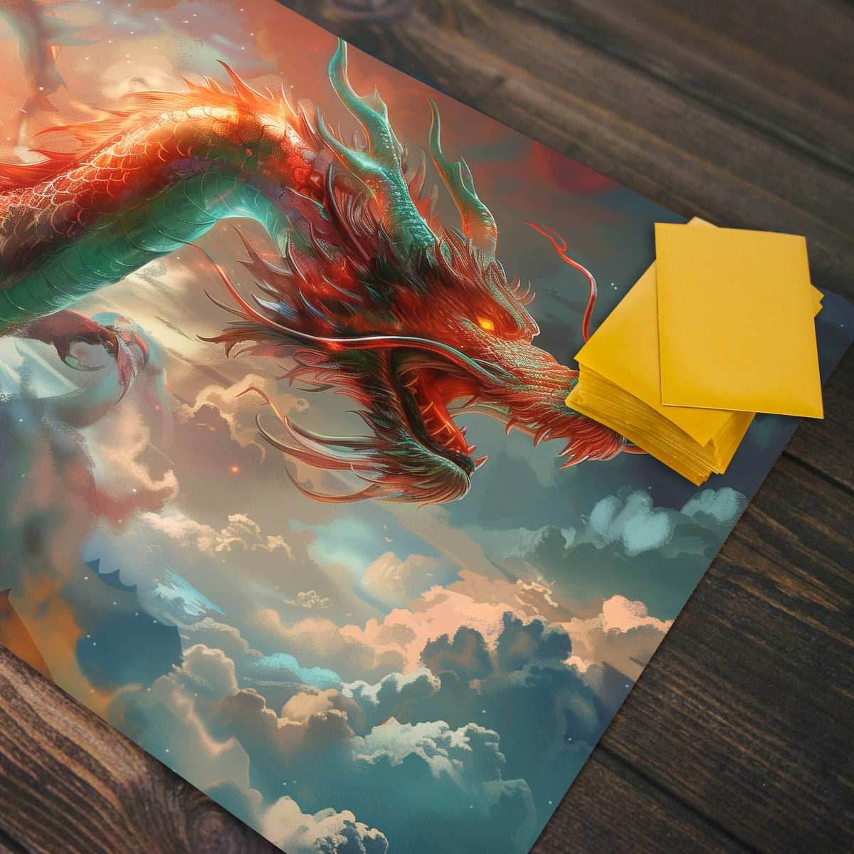 Divine Serpent Dragon Playmat - Standard Playmat / Plain