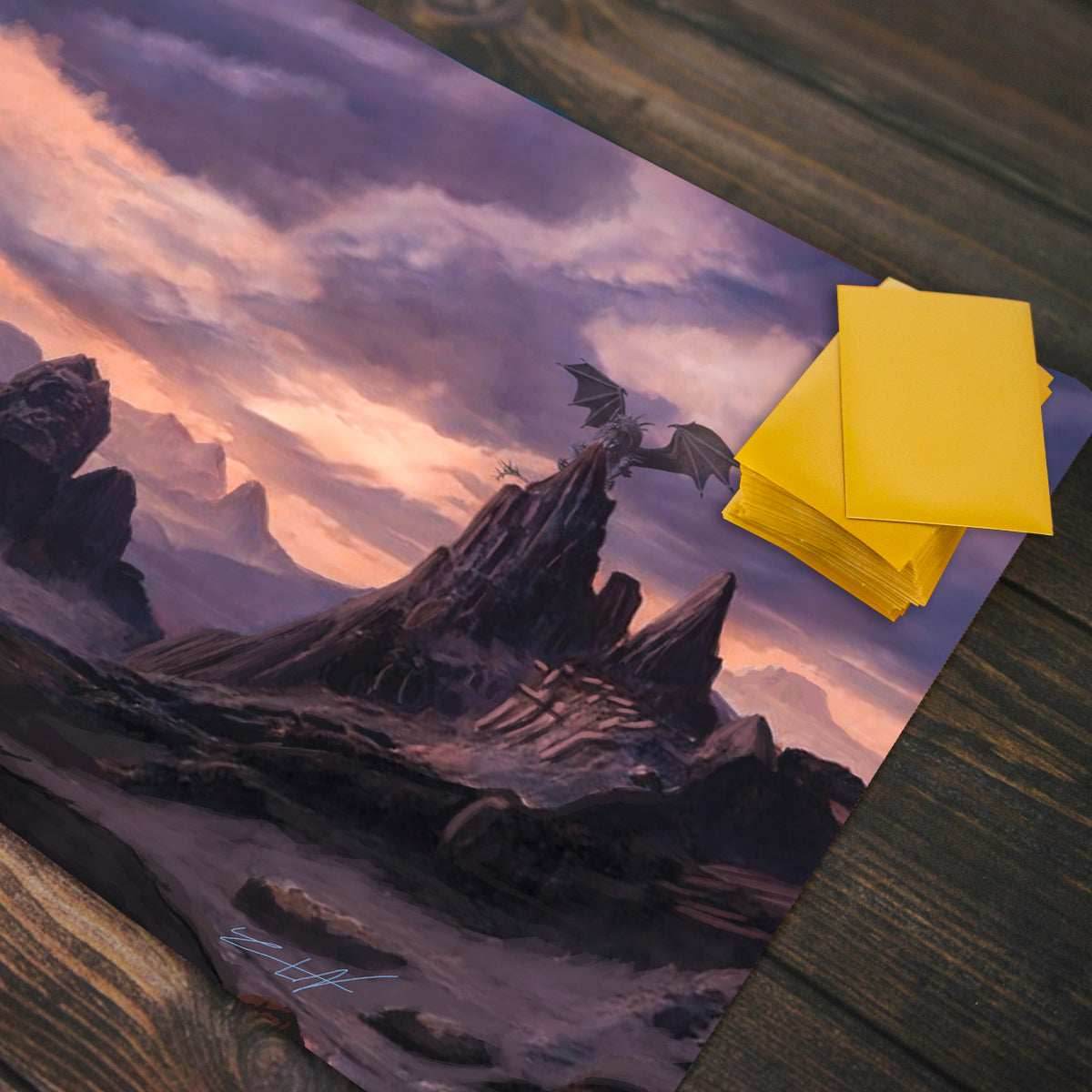 Dragon Canyon Playmat - Standard Playmat / Plain