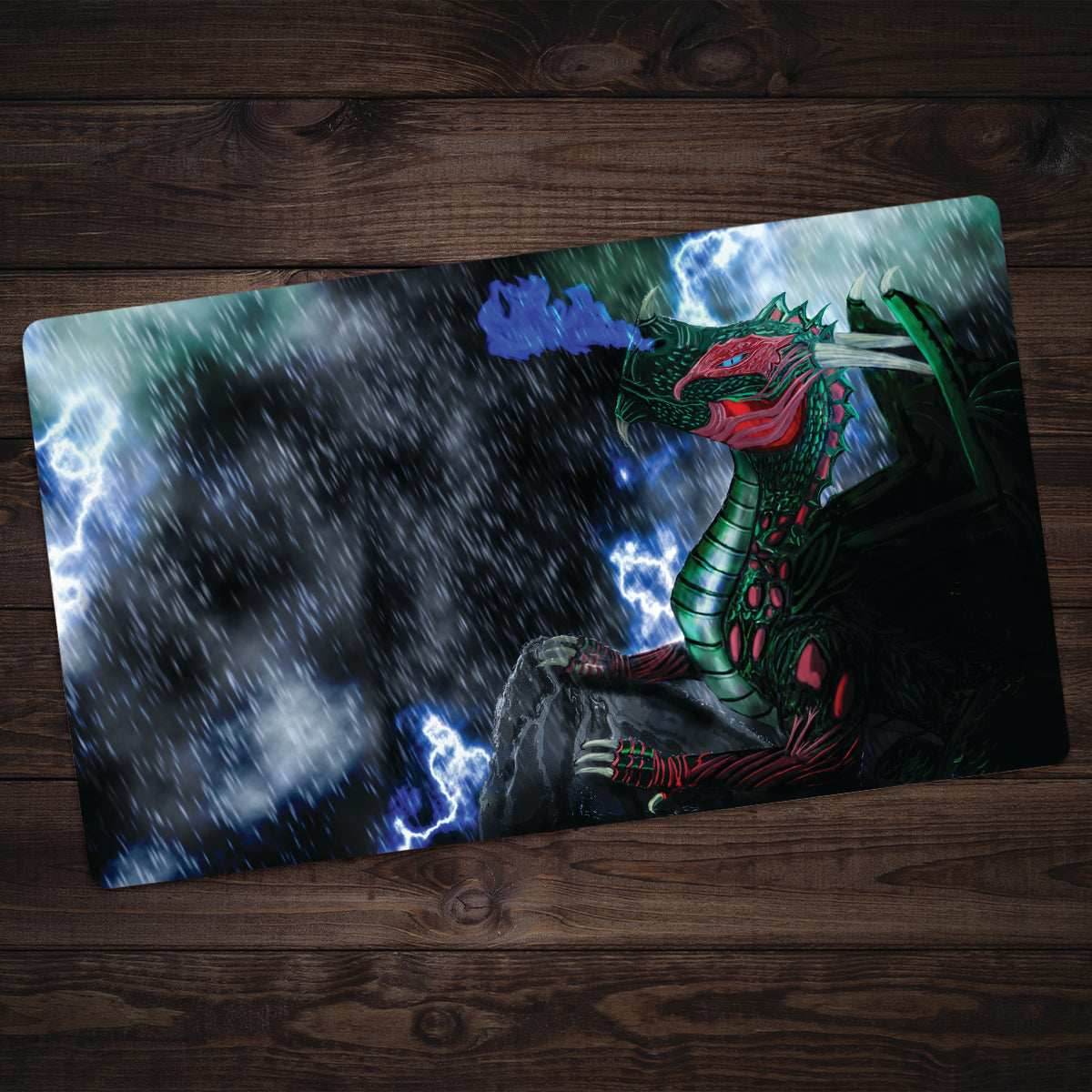Thunder Storm Dragon Playmat - Standard Playmat / Plain
