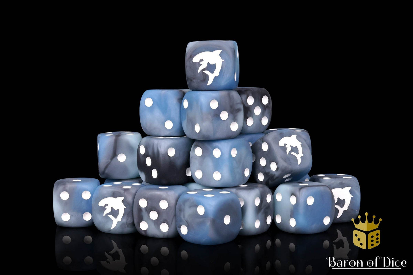 Carcharodon "Great White Shark" - Void Grey Dice