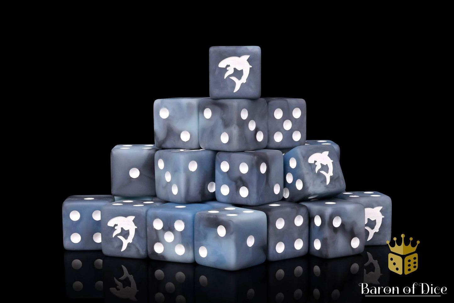 Carcharodon "Great White Shark" - Void Grey Dice