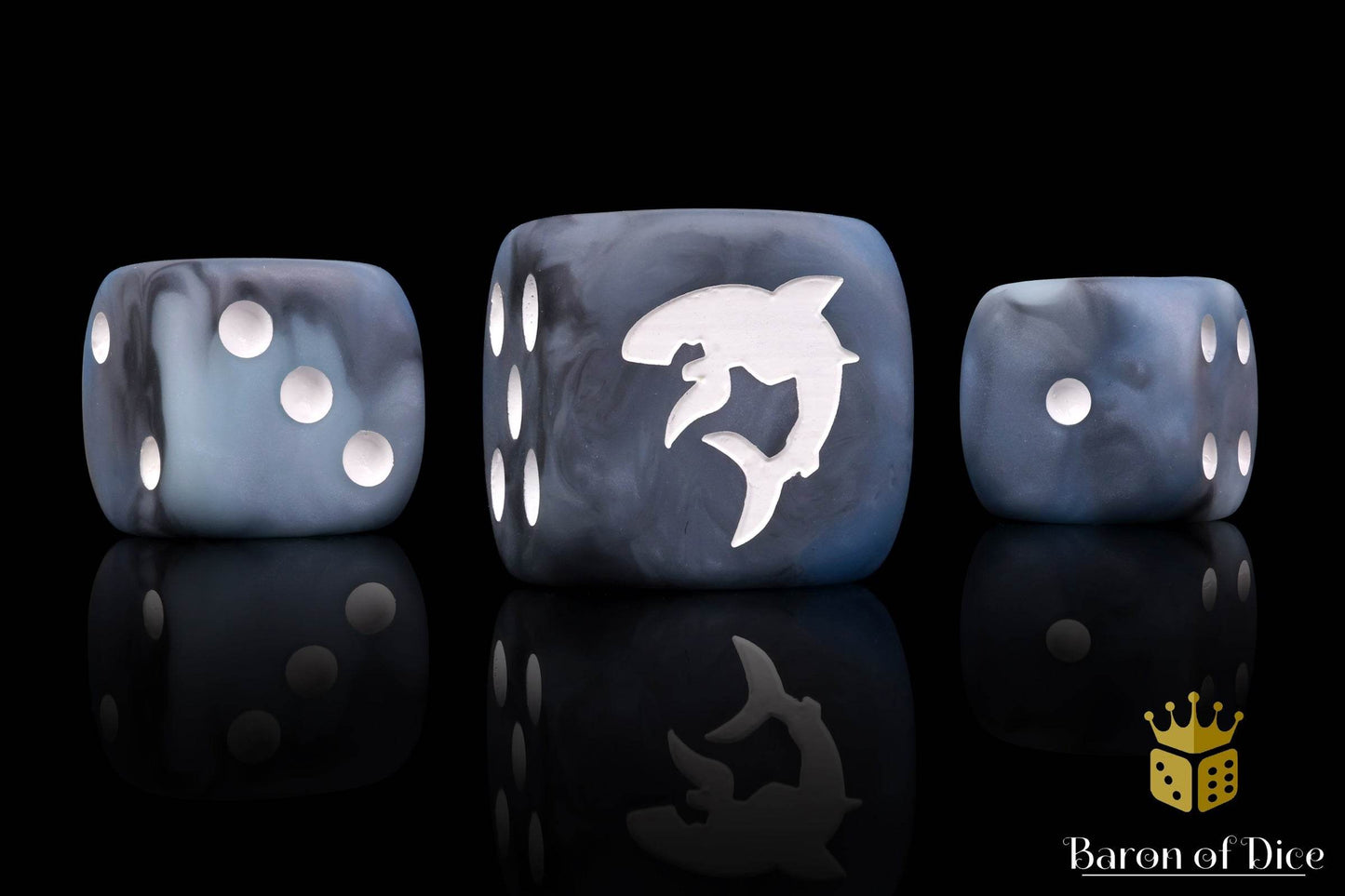 Carcharodon "Great White Shark" - Void Grey Dice