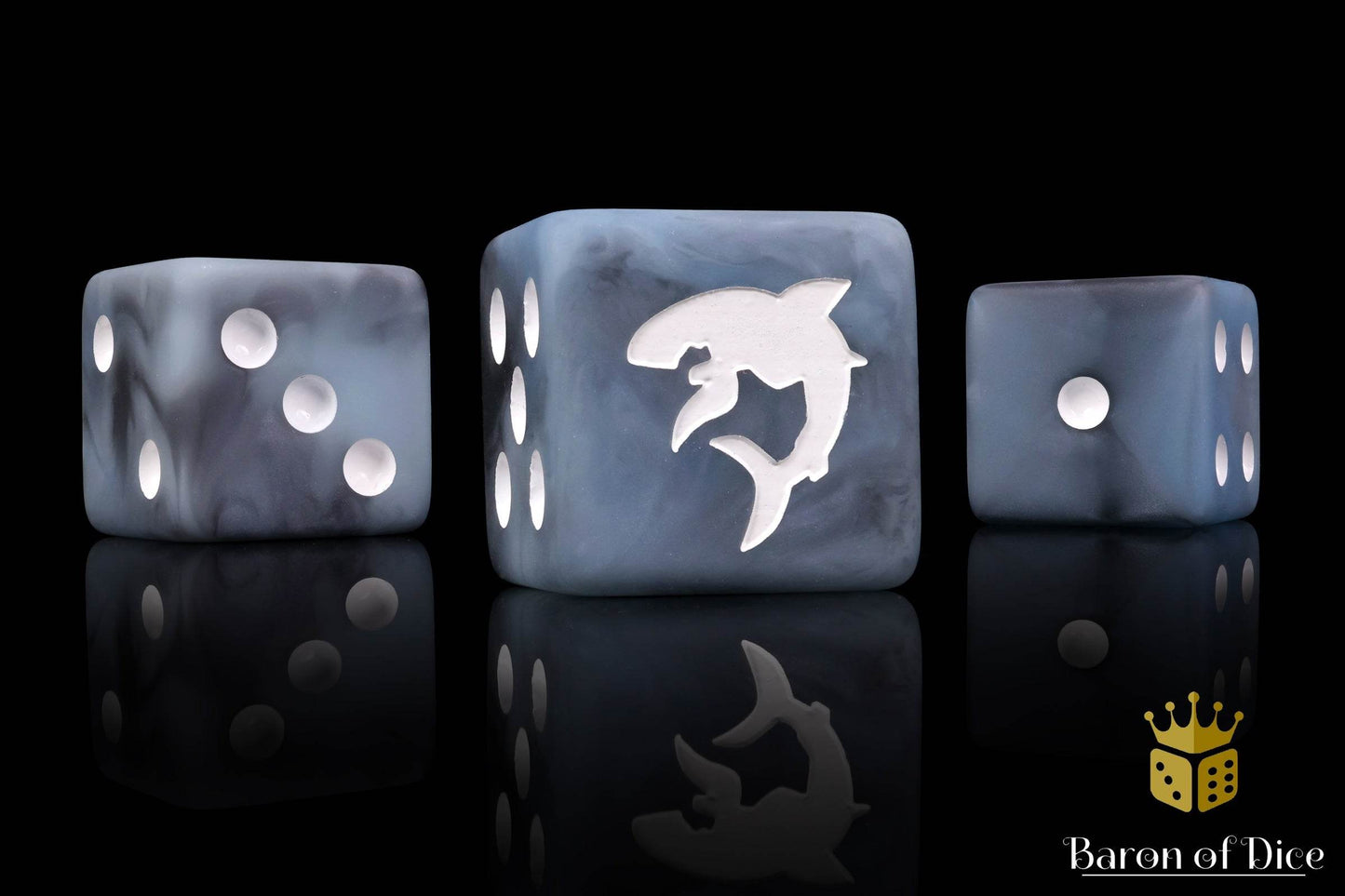 Carcharodon "Great White Shark" - Void Grey Dice
