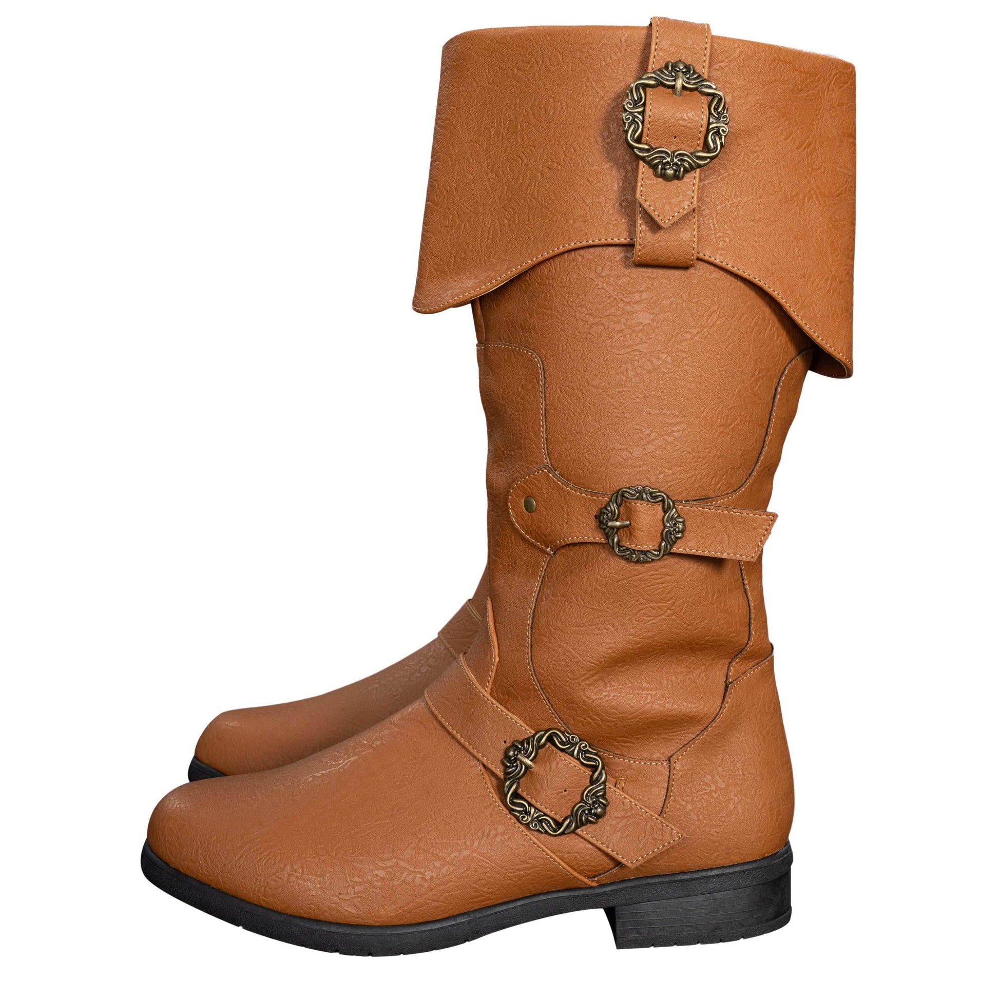 Caribbean Movies Pirate Boots Adventure Footwear Halloween Costume Cosplay - S