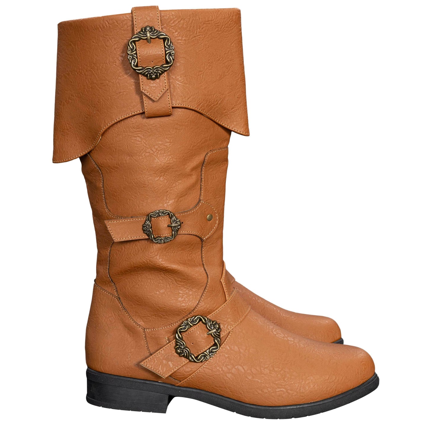 Caribbean Movies Pirate Boots Adventure Footwear Halloween Costume Cosplay - S