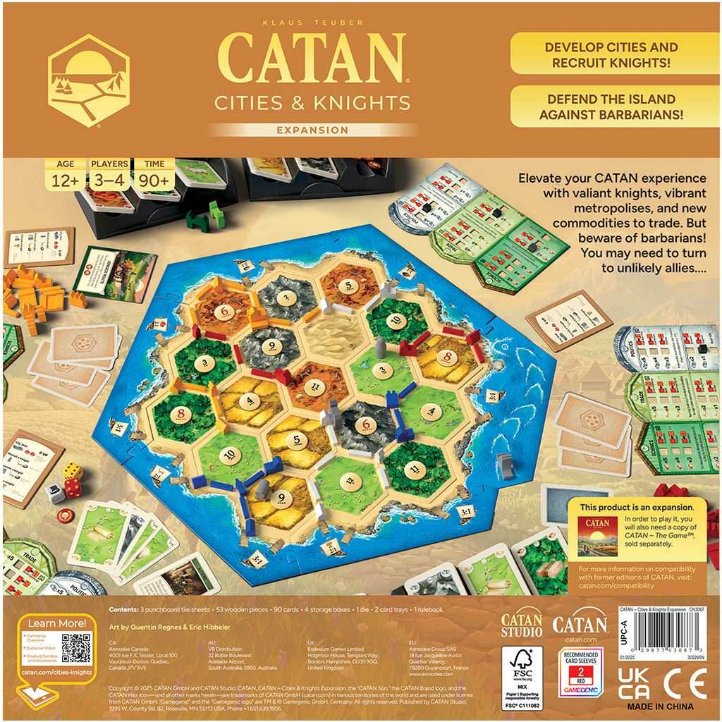 Catan: Cities & Knights Expansion (2025 Edition) - 
