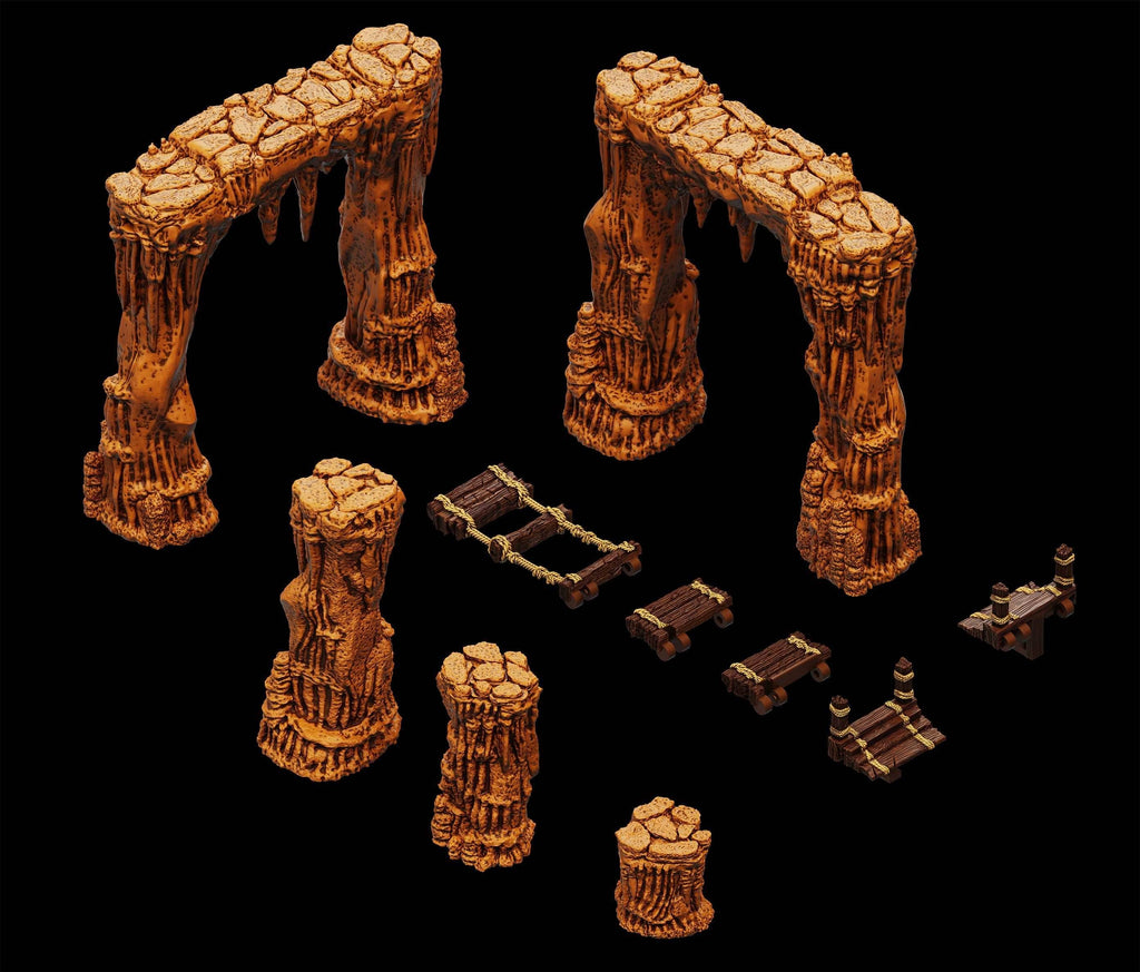 WarLock Tiles: Expansion Pack - Dripstone Bridges - 