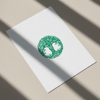 Celtic Green Tree of Life Intaglio Fine Art Print