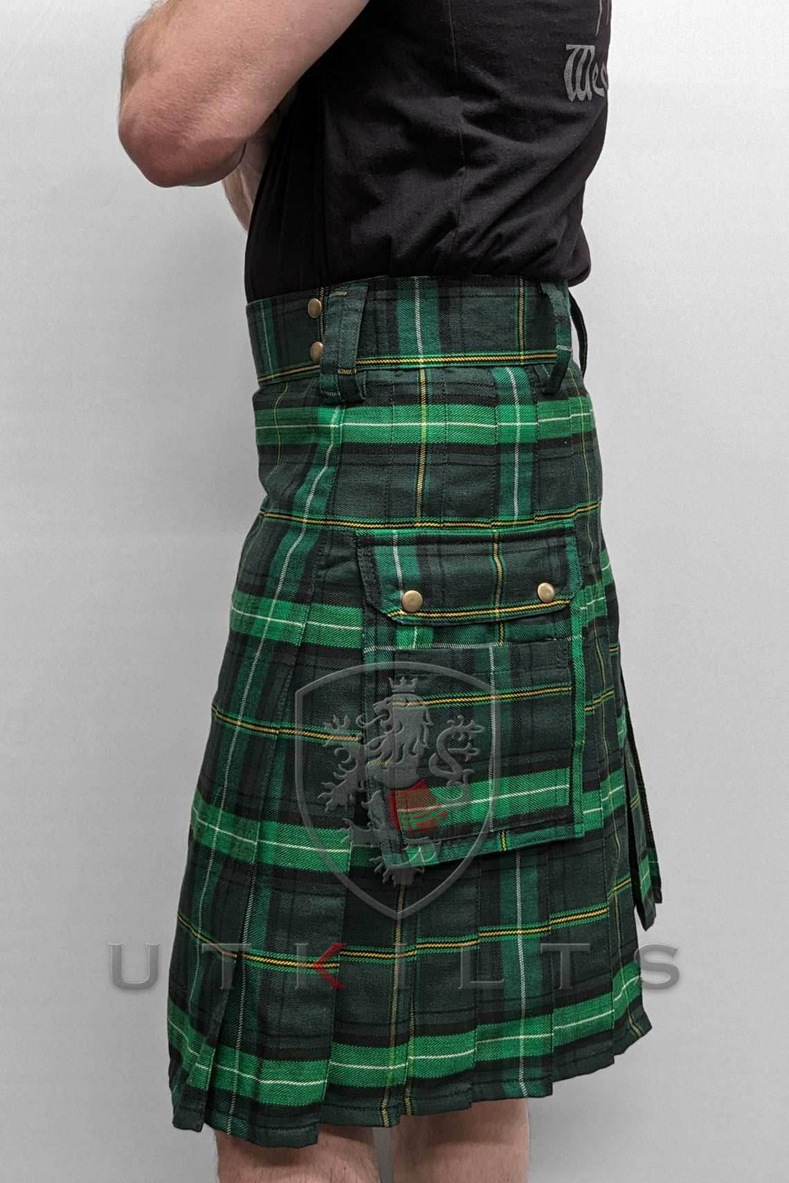 Standard Celtic Tartan Utility Kilt - 30 / 22