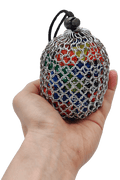 Futhark Handmade Chainmail DND Dice Bag – Medieval-Style D&D Dice Bag for RPG Polyhedral Dice Storage – DND Accessories: Ultra Durable Metal Dice Bag. Great DND Gift/DM Gift