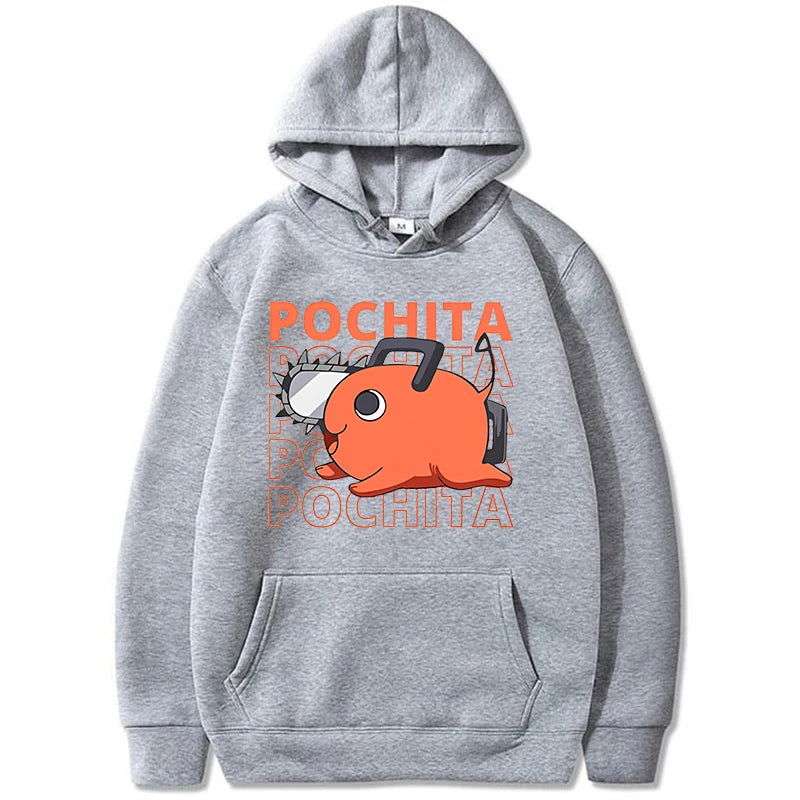 Chainsawman Women Hoodies, New Anime Hoodies Funny Pochita Graphic Print, Sweatshirt Long Sleeve Loose Tops