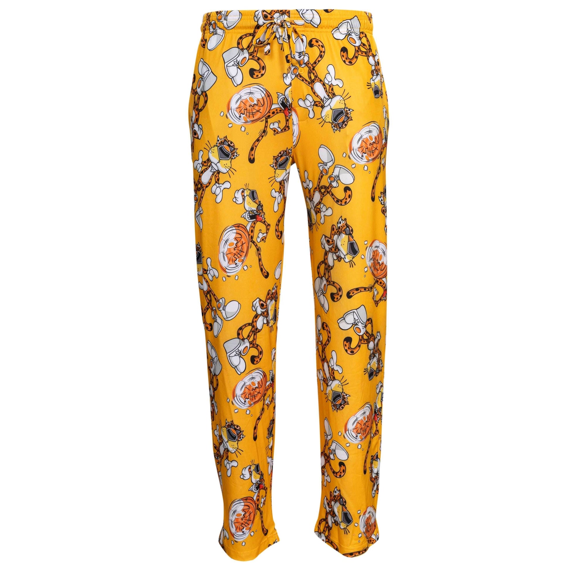 Mad Engine Chester Cheetos Lounge Pose Pajamas Officially Licensed Men's Lounge Pants - XS