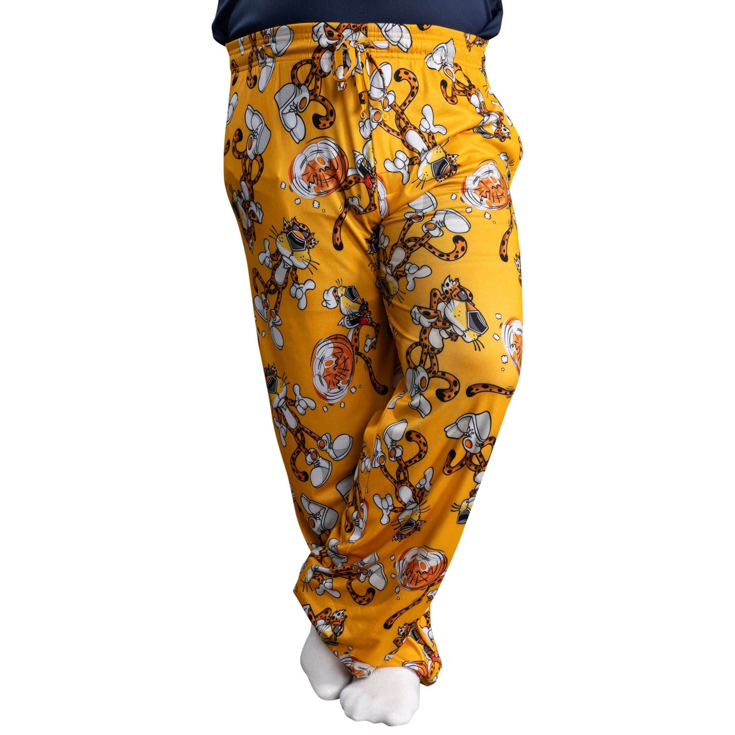 Mad Engine Chester Cheetos Lounge Pose Pajamas Officially Licensed Men's Lounge Pants - XS