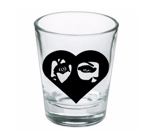 Chucky Tiffany Child's Play Shot Glass Barware Horror Halloween Metaphysical