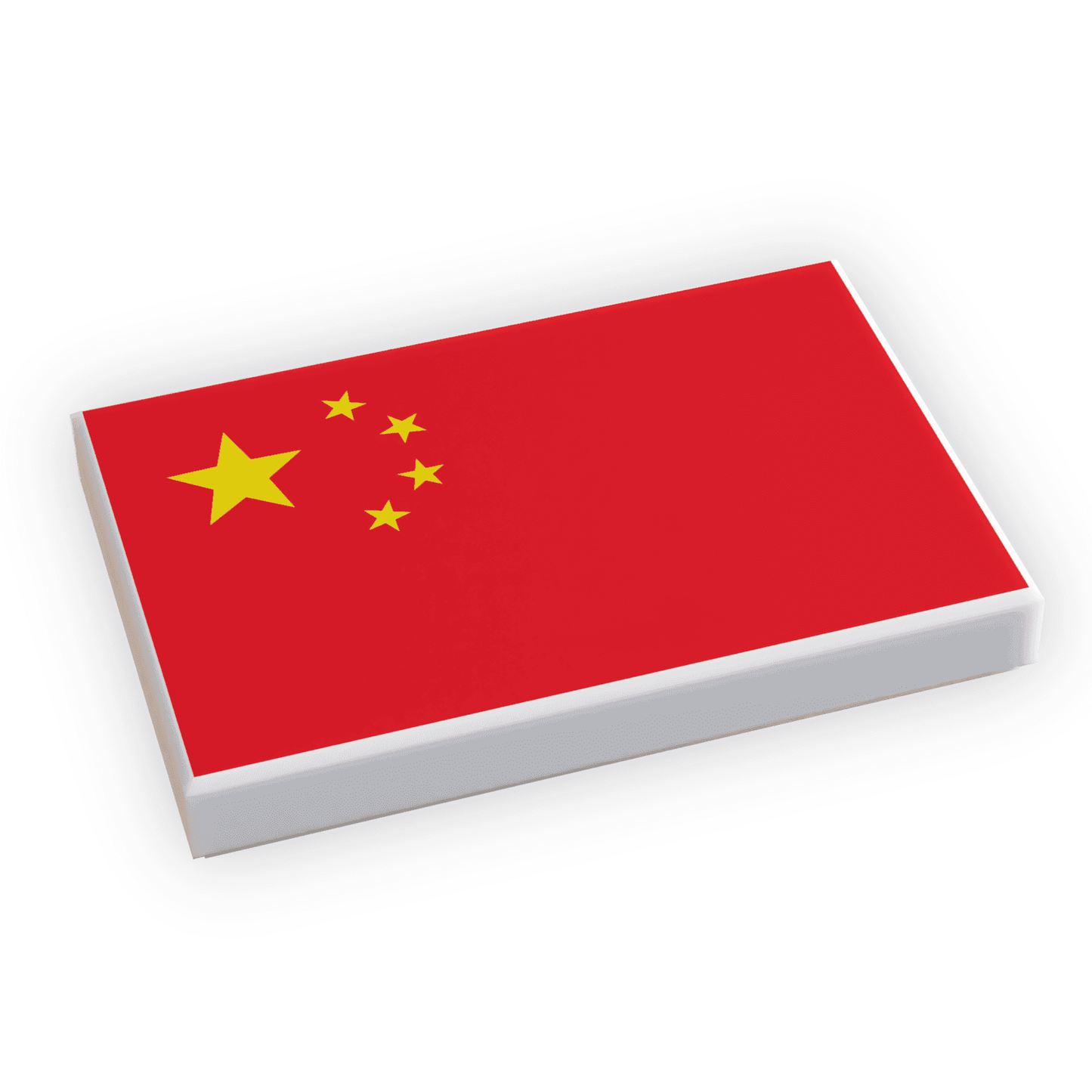 China Flag (2x3 Tile) made using LEGO part - 