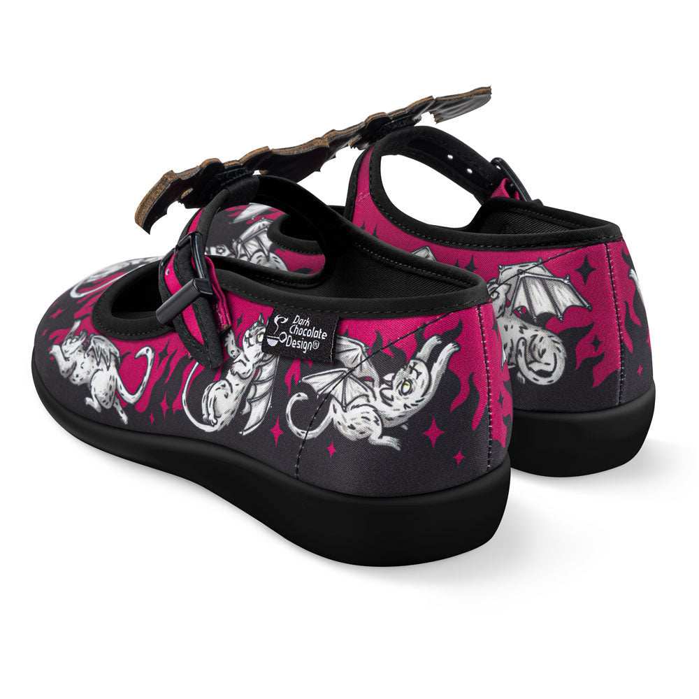 Chocolaticas® The Gargoyle Cats Women's Mary Jane Flat - 