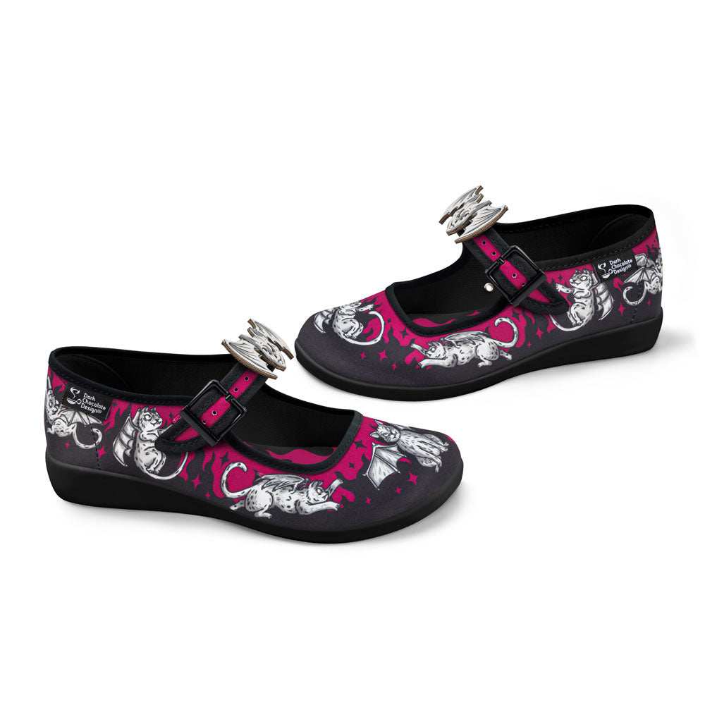 Chocolaticas® The Gargoyle Cats Women's Mary Jane Flat - 