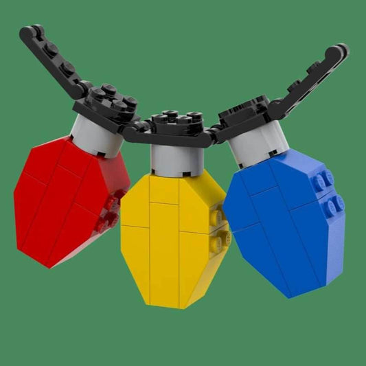 Christmas Lights - B3 Customs® Building Set made using LEGO parts - 