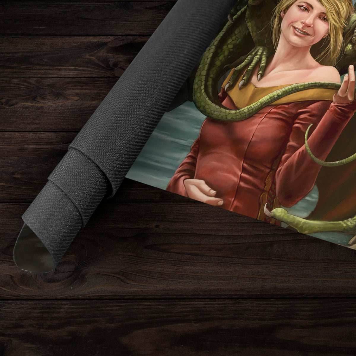 Girl and her Dragon Playmat - Plain