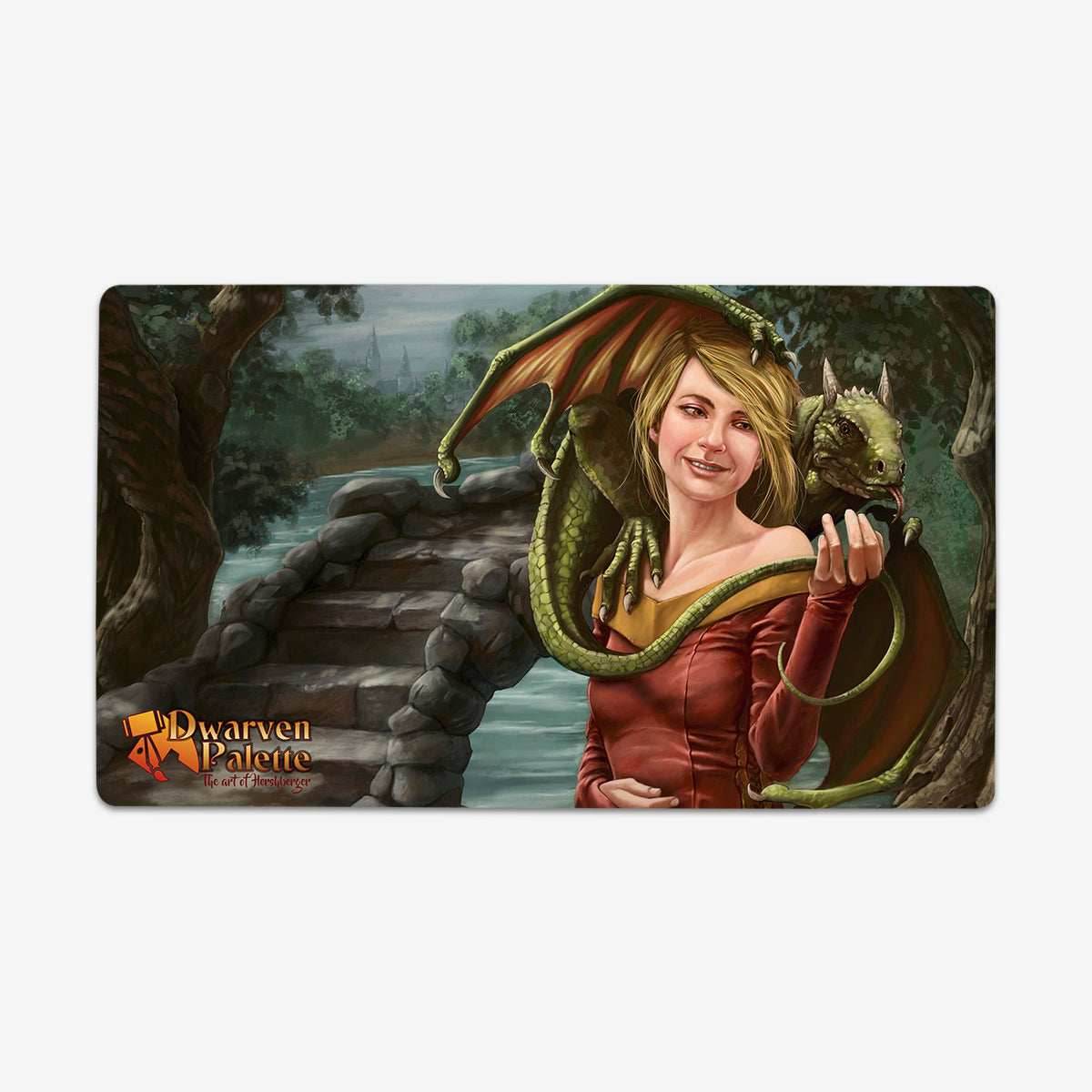 Girl and her Dragon Playmat - Plain