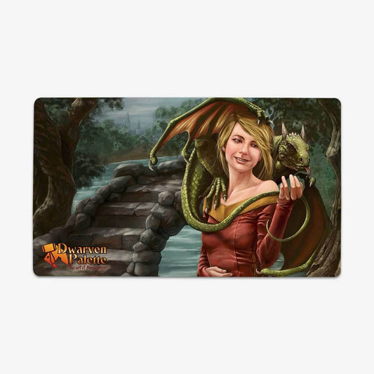 Girl and her Dragon Playmat - Plain