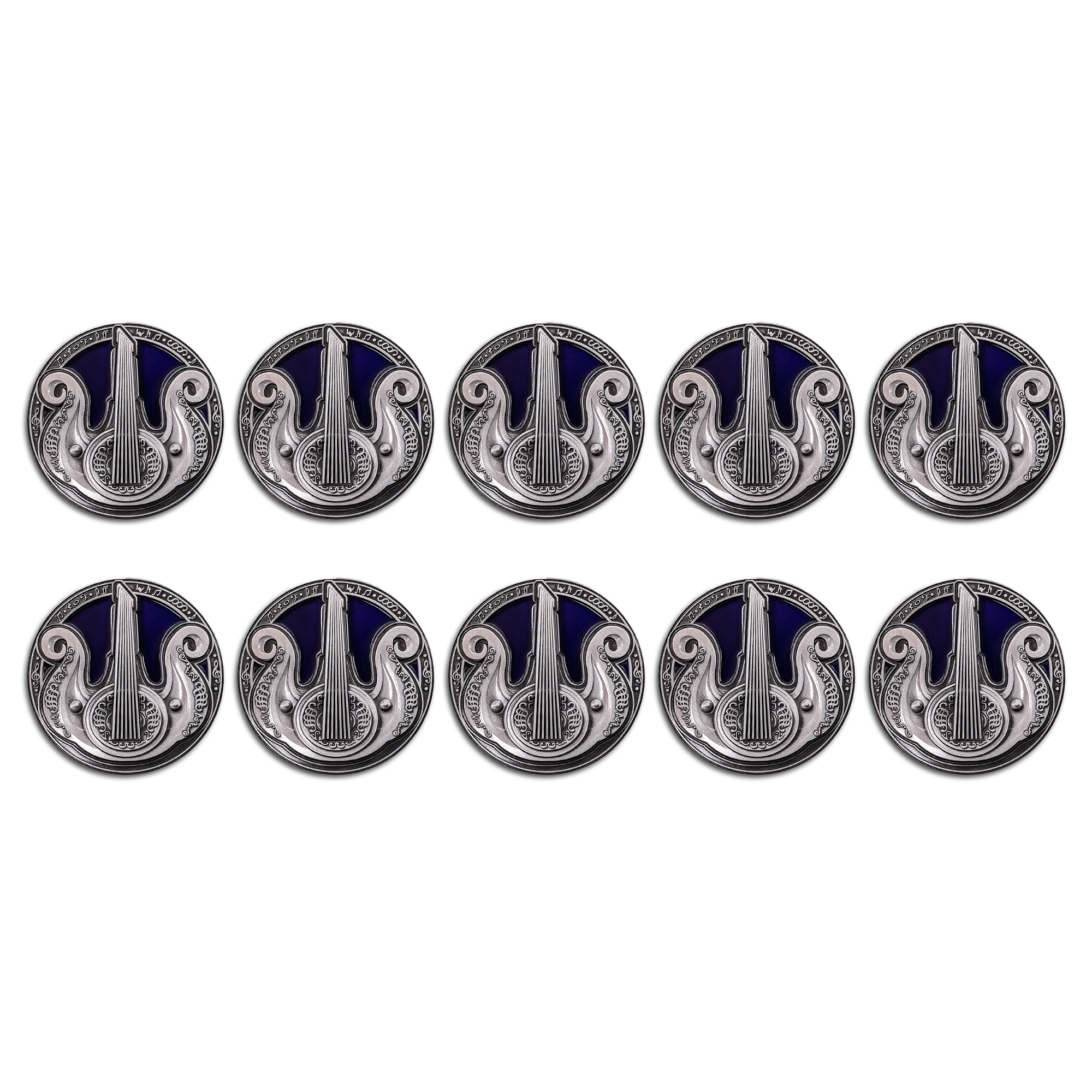 Class Coins - Bard Metal Coins Set of 10