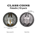 Class Coins - Paladin Metal Coins Set of 10