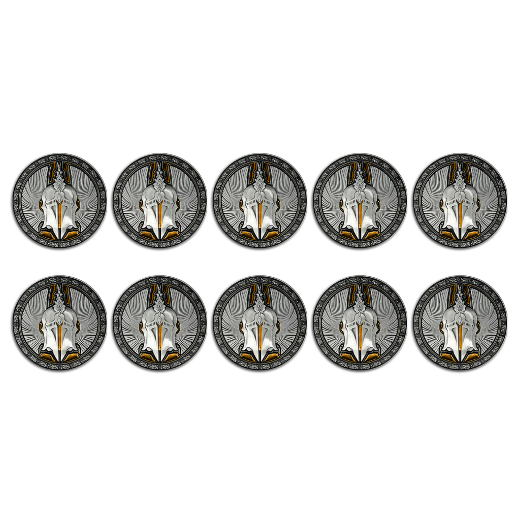 Class Coins - Paladin Metal Coins Set of 10