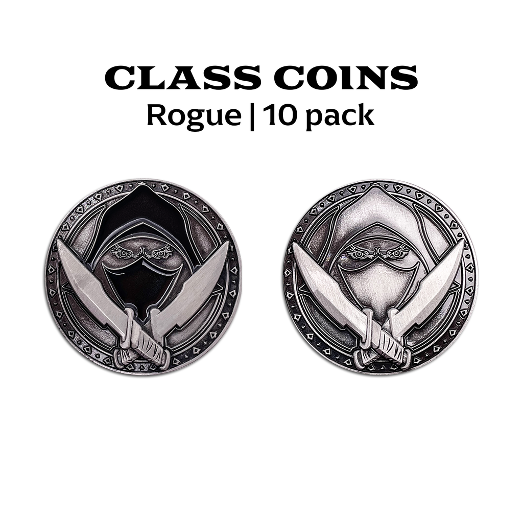 Class Coins - Rogue Metal Coins Set of 10